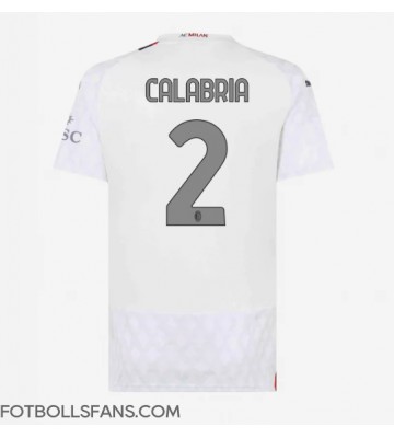 AC Milan Davide Calabria #2 Replika Bortatröja Damer 2023-24 Kortärmad